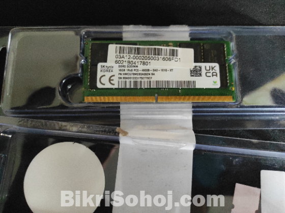 SK hynix DDR5 16GB 4800MT/s SODIMM Laptop RAM